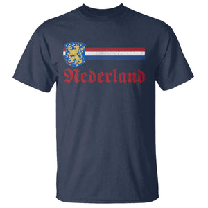 Nederland Holland Emblem Lion Vintage Dutch Flag T Shirt