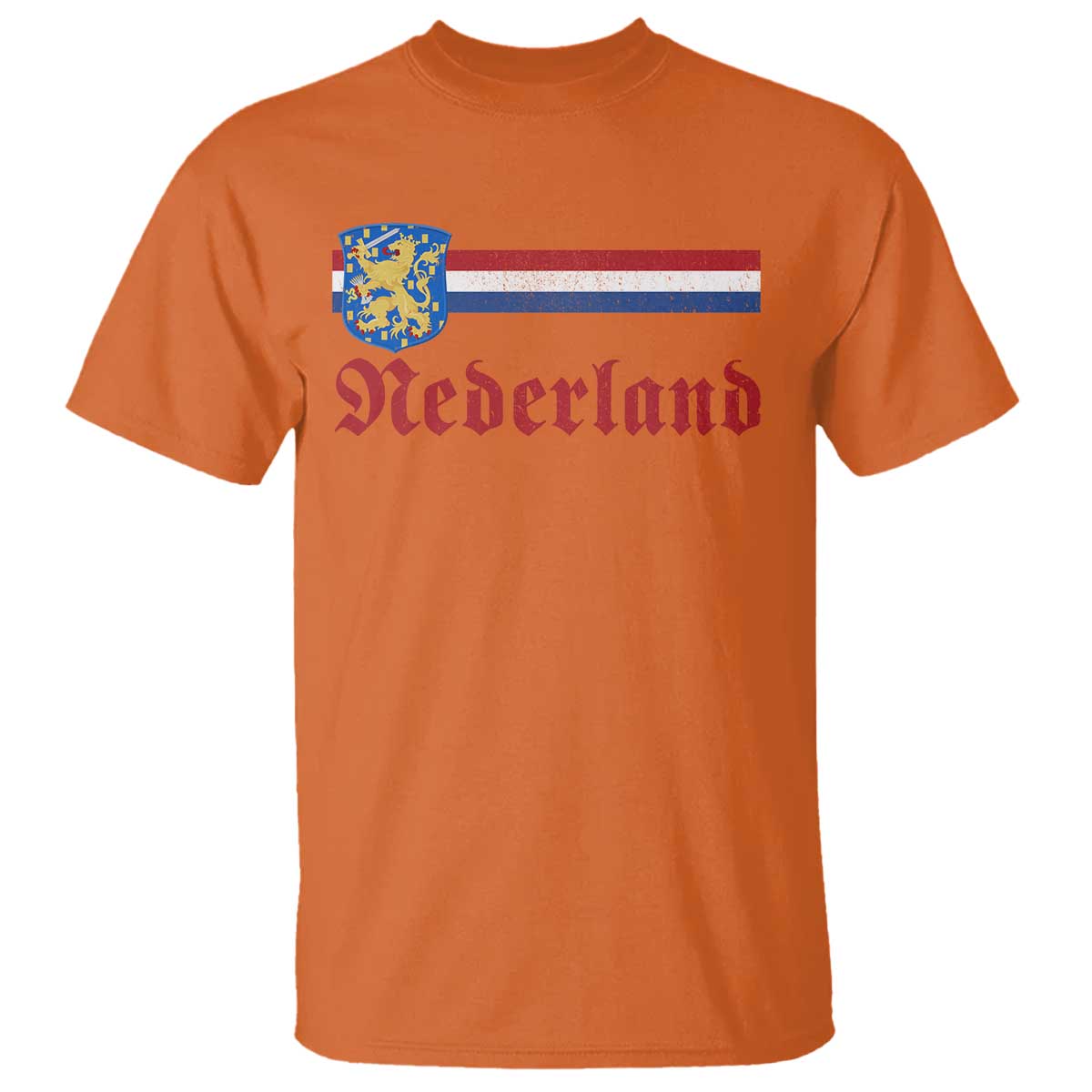Nederland Holland Emblem Lion Vintage Dutch Flag T Shirt