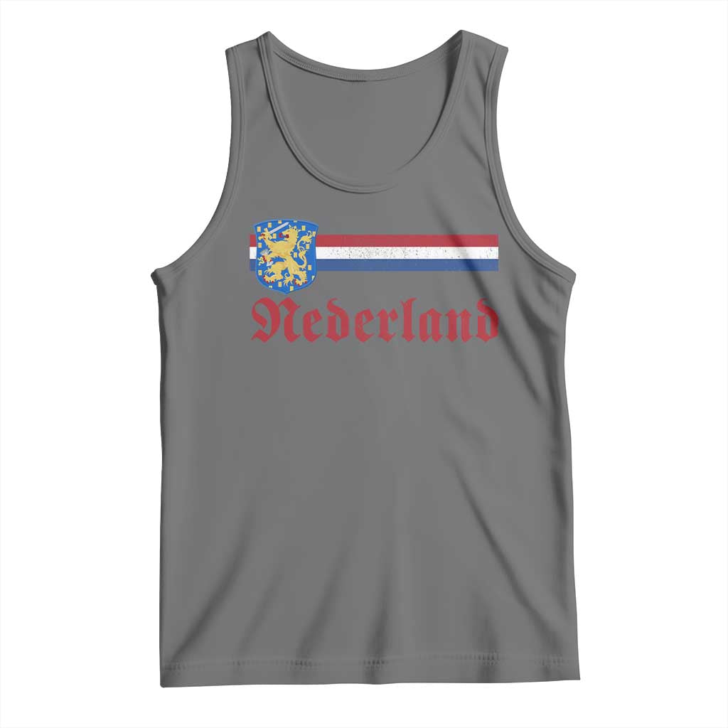 Nederland Holland Emblem Lion Vintage Dutch Flag Tank Top