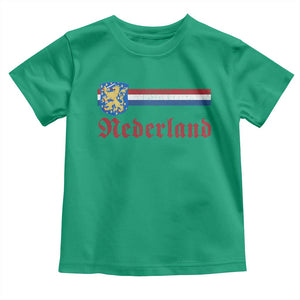 Nederland Holland Emblem Lion Vintage Dutch Flag Toddler T Shirt