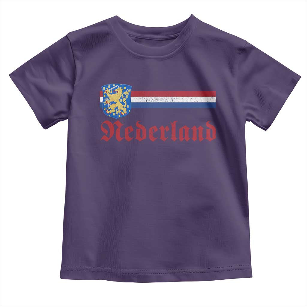 Nederland Holland Emblem Lion Vintage Dutch Flag Toddler T Shirt