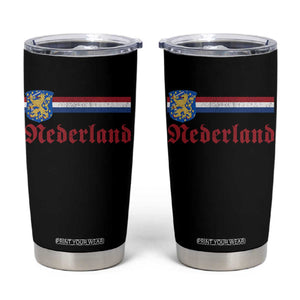 Nederland Holland Emblem Lion Vintage Dutch Flag Tumbler Cup