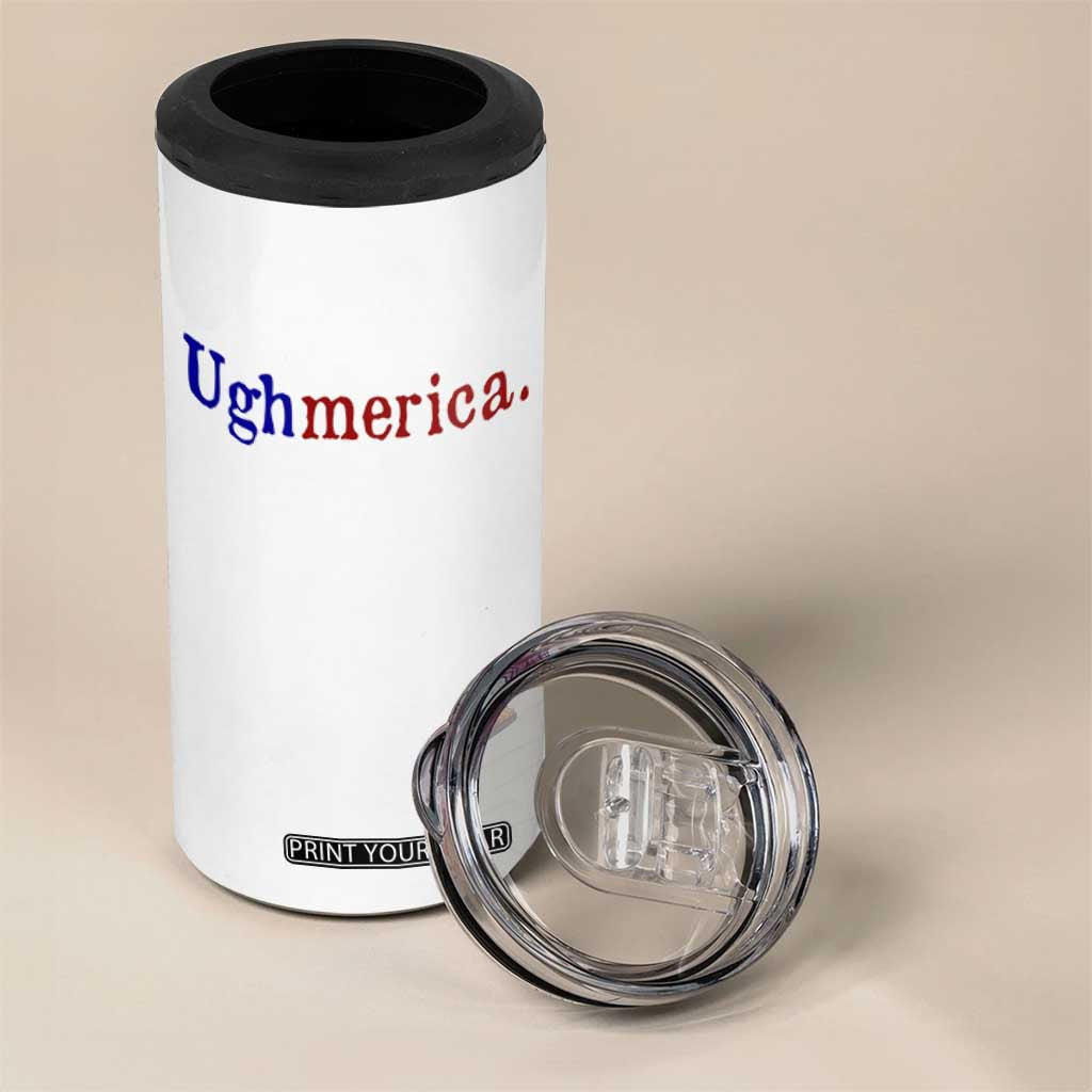 Ughmerica Liberal 4th of July Political Independence Day 4 in 1 Can Cooler Tumbler