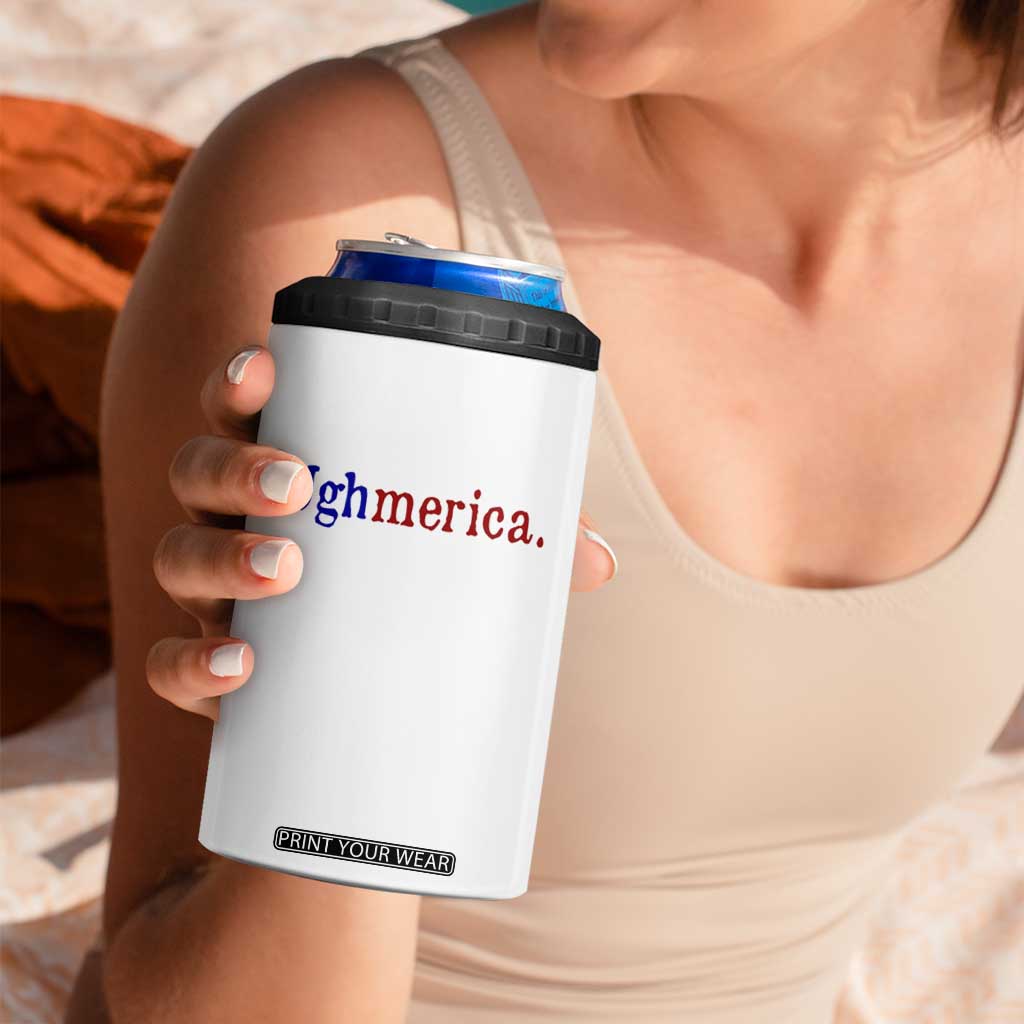 Ughmerica Liberal 4th of July Political Independence Day 4 in 1 Can Cooler Tumbler