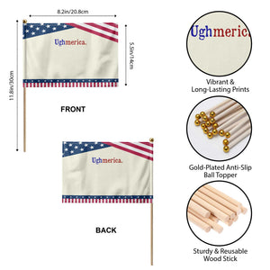 Ughmerica Liberal 4th of July Political Independence Day Patriotic Handheld Flag
