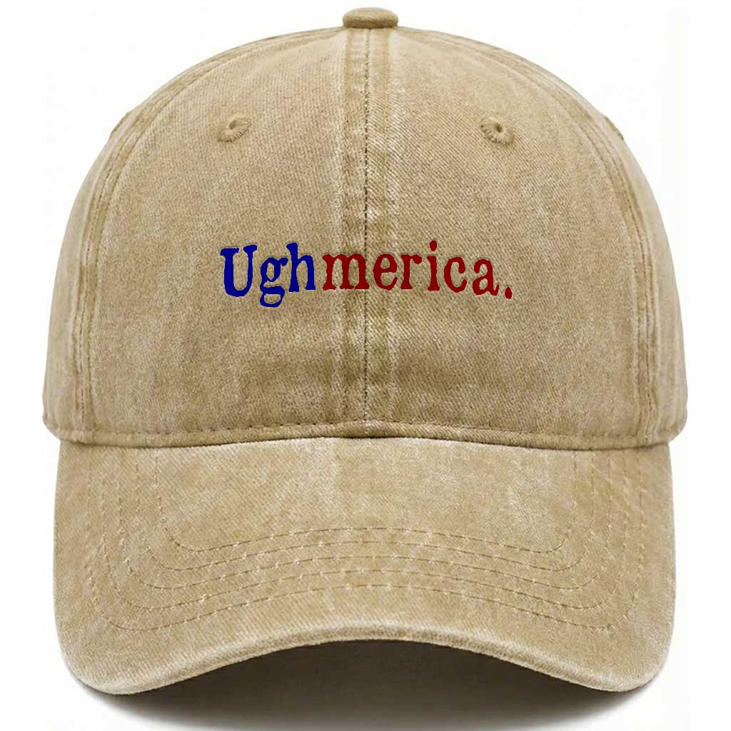 Ughmerica Liberal 4th of July Political Independence Day Washed Cotton Baseball Cap