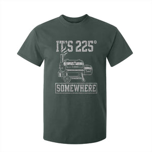 It Is 225 Somewhere Funny BBQ Smoker Grill T Shirt For Kid