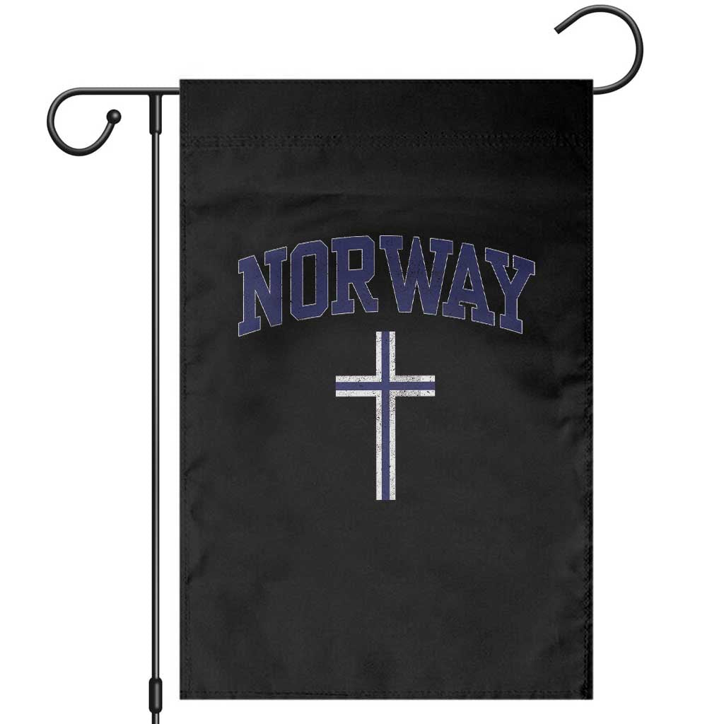 Norway Vintage Soccer Design The Nordic Cross Flag Garden Flag TS11 Black Print Your Wear
