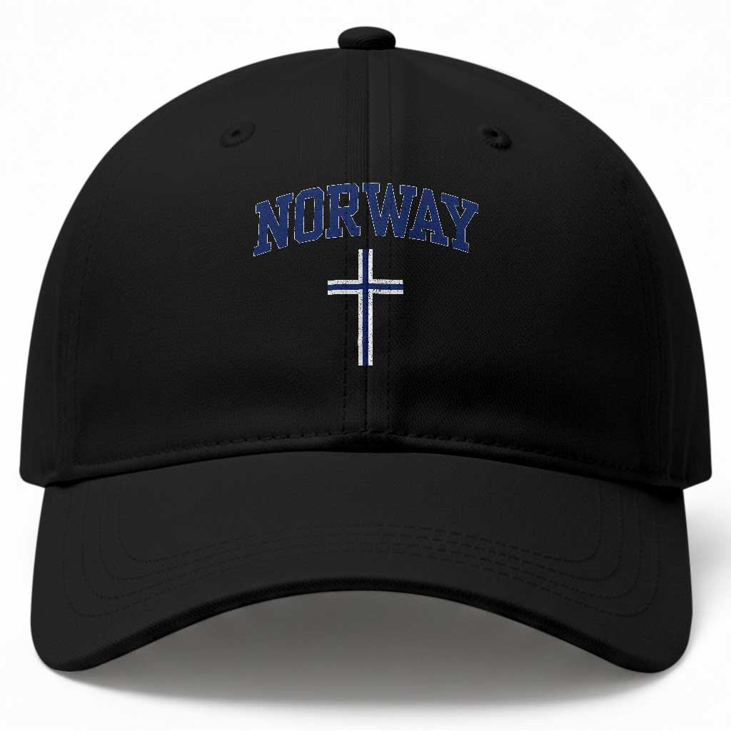 Norway Vintage Soccer Design The Nordic Cross Flag Baseball Cap