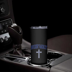 Norway Vintage Soccer Design The Nordic Cross Flag Skinny Tumbler TS11 Print Your Wear