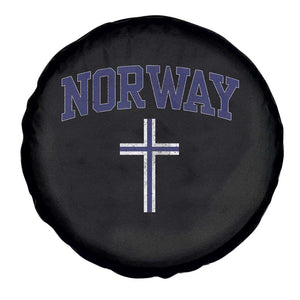 Norway Vintage Soccer Design The Nordic Cross Flag Spare Tire Cover TS11 Print Your Wear