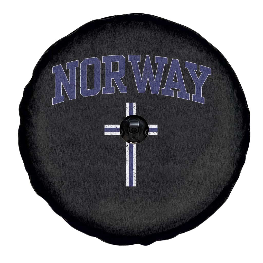 Norway Vintage Soccer Design The Nordic Cross Flag Spare Tire Cover TS11 Print Your Wear