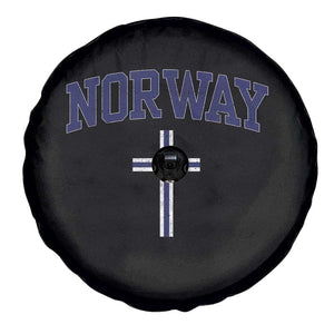 Norway Vintage Soccer Design The Nordic Cross Flag Spare Tire Cover TS11 Print Your Wear