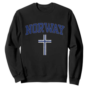 Norway Vintage Soccer Design The Nordic Cross Flag Sweatshirt