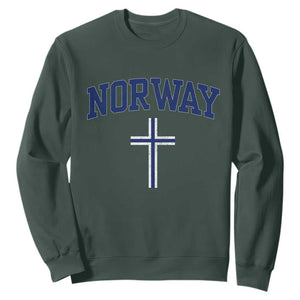 Norway Vintage Soccer Design The Nordic Cross Flag Sweatshirt