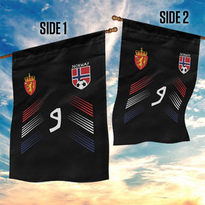 Norway Football Crest Jersey Style Garden Flag Number 9 Viking Athletic for Soccer Fan