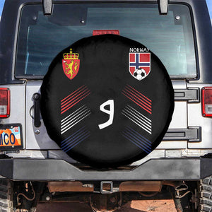 Norway Football Crest Jersey Style Spare Tire Cover Number 9 Viking Athletic for Soccer Fan