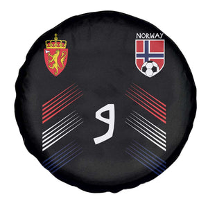 Norway Football Crest Jersey Style Spare Tire Cover Number 9 Viking Athletic for Soccer Fan