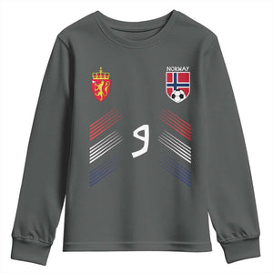 Norway Football Crest Jersey Style Youth Sweatshirt Number 9 Viking Athletic for Soccer Fan