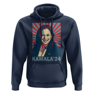 Kamala'24 Hoodie Retro Harris For President TS11 Navy Print Your Wear