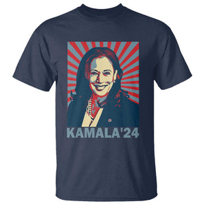 Kamala'24 T Shirt Retro Harris For President TS11 Navy Print Your Wear
