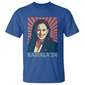 Kamala'24 T Shirt Retro Harris For President TS11 Royal Blue Print Your Wear