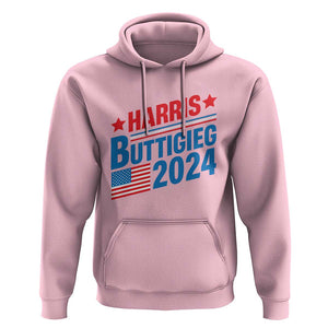 Harris Buttigieg 2024 Hoodie Presidential Election American Flag TS11 Light Pink Print Your Wear