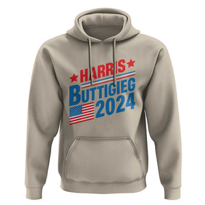 Harris Buttigieg 2024 Hoodie Presidential Election American Flag TS11 Sand Print Your Wear
