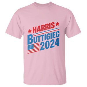 Harris Buttigieg 2024 T Shirt Presidential Election American Flag TS11 Light Pink Print Your Wear