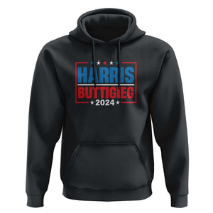 Harris Buttigieg 2024 Hoodie Presidential Election American Flag Star TS11 Black Print Your Wear