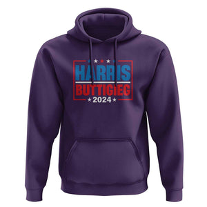 Harris Buttigieg 2024 Hoodie Presidential Election American Flag Star TS11 Purple Print Your Wear