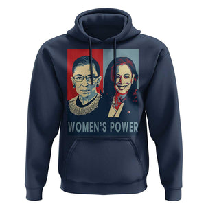 Women's Power Hoodie Ruth Harris Supporter Feminist Women's rights TS11 Navy Print Your Wear