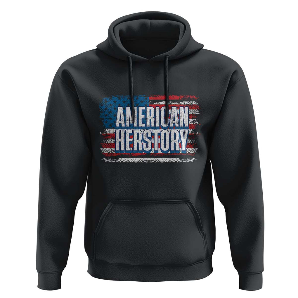 Kamala Harris Hoodie American Herstory History USA Flag Election 2024 TS11 Black Print Your Wear