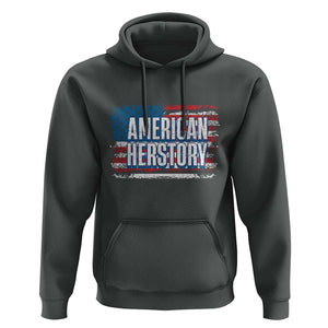Kamala Harris Hoodie American Herstory History USA Flag Election 2024 TS11 Dark Heather Print Your Wear