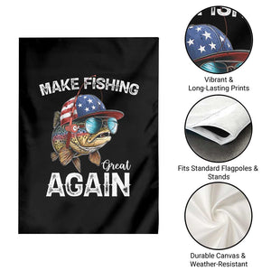 Funny Make Fishing Great Again Garden Flag Bass Fishing TS11 Print Your Wear