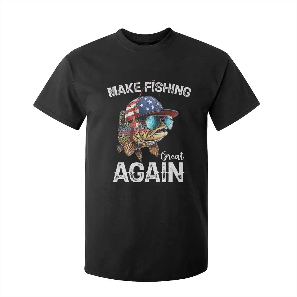 Funny Make Fishing Great Again T Shirt For Kid Bass Fishing - Print Your Wear