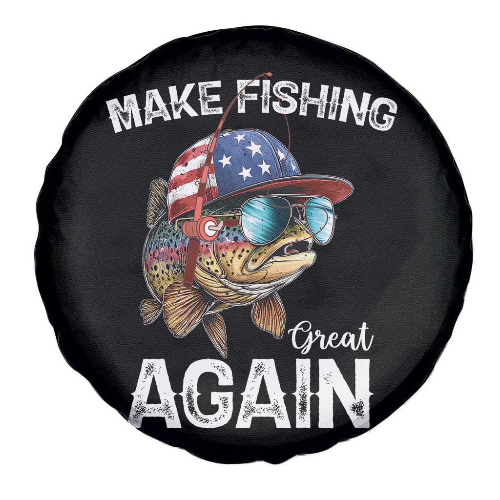 Funny Make Fishing Great Again Spare Tire Cover Bass Fishing TS11 Print Your Wear