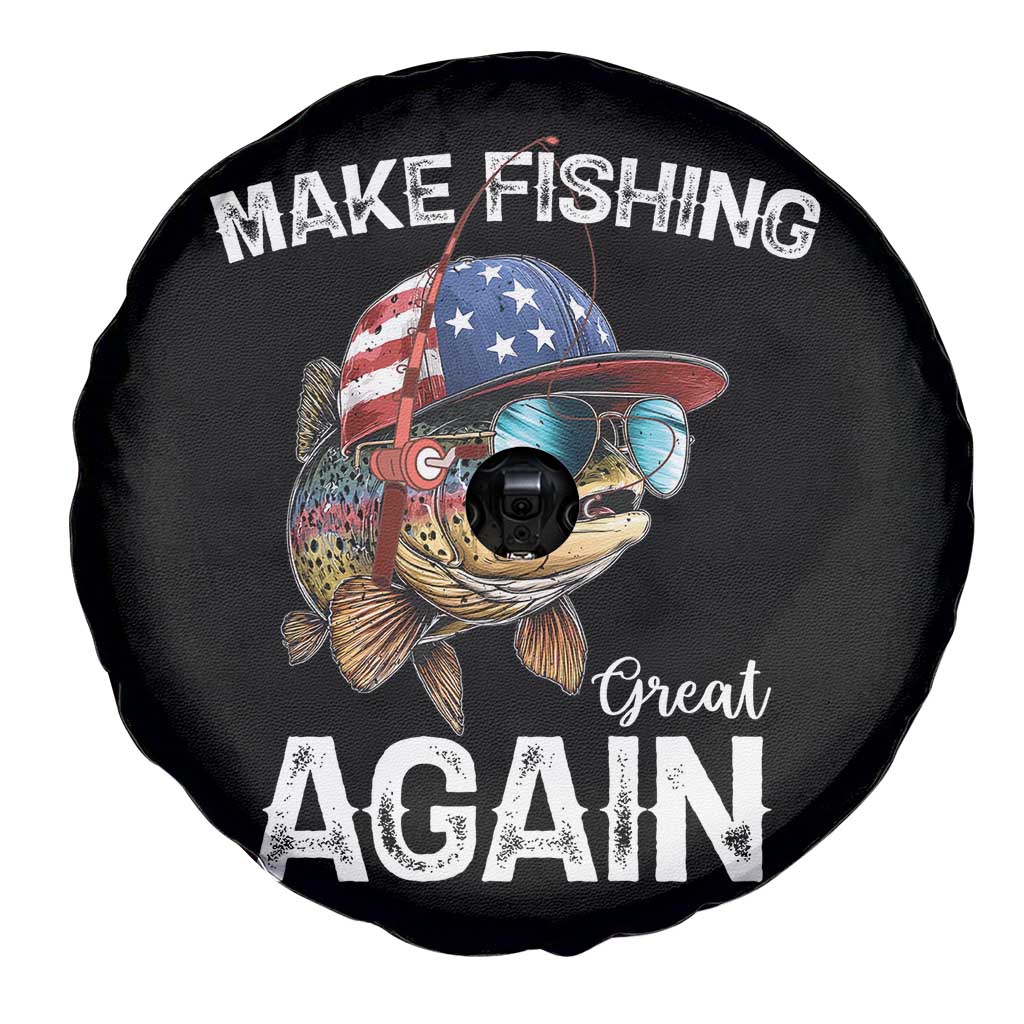 Funny Make Fishing Great Again Spare Tire Cover Bass Fishing TS11 Print Your Wear