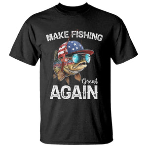 Funny Make Fishing Great Again T Shirt Bass Fishing - Print Your Wear