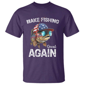 Funny Make Fishing Great Again T Shirt Bass Fishing - Print Your Wear