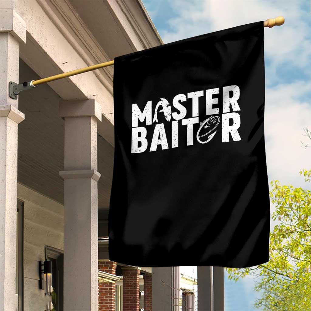 Funny Master Baiter Garden Flag Fishing Fisherman Adult Jokes Father's Day TS11 Print Your Wear