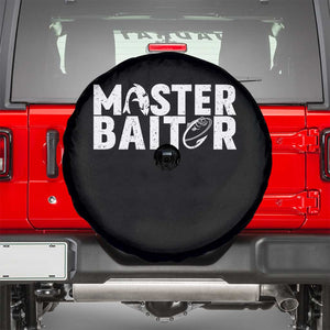 Funny Master Baiter Spare Tire Cover Fishing Fisherman Adult Jokes Father's Day TS11 Black Print Your Wear