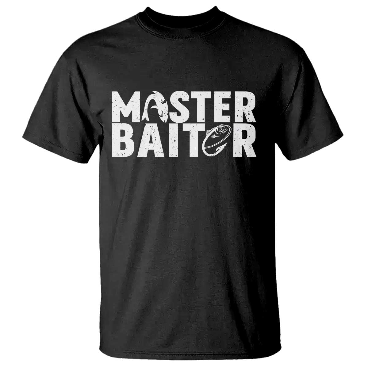Funny Master Baiter T Shirt Fishing Fisherman Adult Jokes Father's Day TS11 Black Print Your Wear