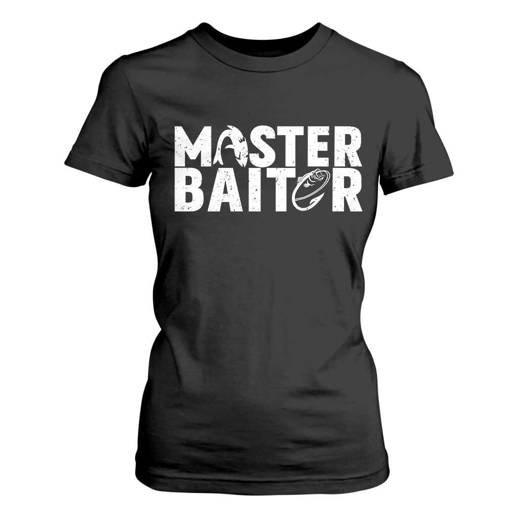 Funny Master Baiter T Shirt For Women Fishing Fisherman Adult Jokes Father's Day TS11 Black Print Your Wear