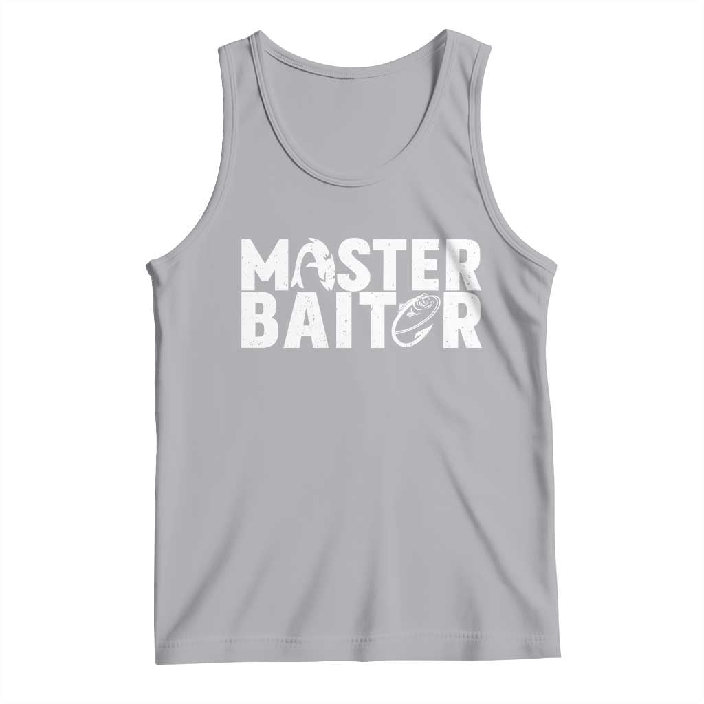 Funny Master Baiter Tank Top Fishing Fisherman Adult Jokes Father's Day TS11 Athletic Heather Print Your Wear
