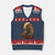 Indian American Rider V-Neck Knit Sweater Vest Respect The Native Chief Native American Motorcycle - Print Your Wear
