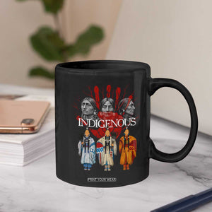 Native American Indigenous Women MMIW Red Hand Indian Coffee Mug TS11 Print Your Wear