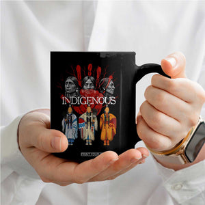 Native American Indigenous Women MMIW Red Hand Indian Coffee Mug TS11 Print Your Wear