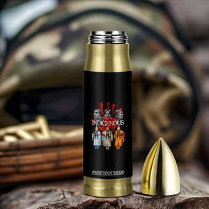 Native American Indigenous Women MMIW Red Hand Indian Bullet Tumbler TS11 Print Your Wear