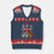 Native American Indigenous Women MMIW Red Hand Indian V-Neck Knit Sweater Vest - Print Your Wear